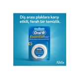 Oral-B EssentialFloss 50m Mumsuz Diş İpi - Nanesiz Unwaxed Diş Arası Temizleyici