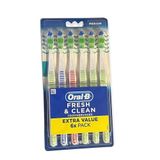 Oral-B Fresh And Clean Diş Fırçası Asorti Orta 6'Lı