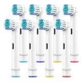Oral B için Diş Fırçası Başlıkları, 8'li Paket Profesyonel Elektrikli Diş Fırçası Yedek Başlıkları Orta Yumuşak Dupont Kıllar Yedek Diş Fırçası Başlıkları Hassas Temiz Fırça Başlıkları Yedekleri