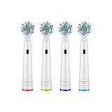 Oral-B ile Uyumlu Cross Action 4'lü Diş Fırçası Yedek Başlığı EB50P