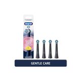 Oral-B iO Serisi Gentle Care Siyah Orijinal Yedek Başlıkları Hassas Diş Etlerine Uygun 4'lü