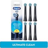 Oral-B iO Siyah Ultimate Clean Diş Fırçası Yedek Başlığı 6 Adet Orta Sertlikte Fırça Kılları