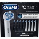 Oral-B Io Ultimate Clean 8 Adet Yedek Başlık Seti - Siyah - Beyaz