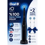 Oral-B iO2 Siyah Şarjlı/Elektrikli Diş Fırçası, 1 Fırça Başlığı + 2 ADET (GENTLE CARE) YEDEK BAŞLIK HEDİYELİ!!!!!!!!