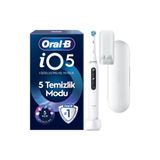 Oral-B iO5 Şarjlı/Elektrikli Diş Fırçası, 1 Fırça Başlığı, Uzun Ömürlü Pil, Premium Seyahat Kabı