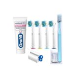 Oral-B Oral - B Şarjlı Diş Fırçası Başlığı Uyumlu 4 Adet Yedek Başlık Diş Macunu ve Soft Diş Fırçası