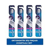 Oral-B Ortodontik Yumuşak Diş Fırçası (35 Soft) x 4 Adet Yumuşak Kıllı Set