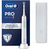 Oral-B Pro 3 3500 Beyaz Şarj Edilebilir Diş Fırçası Orta Sertlikte Fırça Kılı ile Dairesel Temizlik