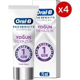Oral-B Pro 3D White Clinical 4x75 ml Yoğun Beyazlık Parlak Mükemmellik Diş Macunu
