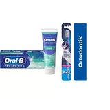Oral-B Pro 3D White Hafif Nane Diş Macunu 75 Ml + Oral-B Pro-Expert Clinic Line Ortodontik 35 Yumuşak Diş Fırçası 1 + 1