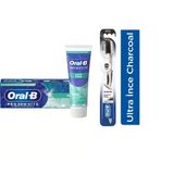 Oral-B Pro 3D White Hafif Nane Diş Macunu 75 Ml + Oral-B Pro Health Kömürlü Diş Fırçası 1 + 1 Adet