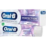 Oral-B Pro 3D White Luxe Perfection Diş Macunu 75 ml Serinletici Nane Aromalı Gelişmiş Beyazlatma
