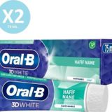 Oral B Pro 3D White Soft Mint 75 Ml X 2 Adet