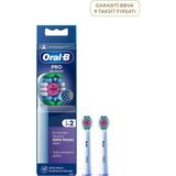 Oral-B Pro 3D White X-Filament 2'li Şarjlı Diş Fırçası Yedek Başlığı - Beyaz - Standart
