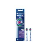 Oral-b Pro 3d White X-filament 2'li Şarjlı Diş Fırçası Yedek Başlığı - Beyaz