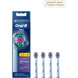 Oral-B Pro 3D White X-Filament 4'lü Şarjlı Diş Fırçası Yedek Başlığı - Beyaz - Standart