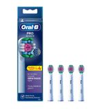 Oral-B Pro 3D White X-Filament Şarjlı Diş Fırçası Yedek Başlığı 4 Adet Beyaz