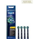 Oral-B Pro Cross Action X-Filament 4'lü Siyah Şarjlı Diş Fırçası Yedek Başlığı - Standart