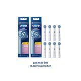 Oral-B Pro Sensitive Clean (Ekstra Yumuşak Kıllar) X-Filament Şarjlı Diş Fırçası Yedek Başlığı 8 Adet