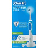 Oral-B Şarjlı Diş Fırçası 2'li Set – Orta Sert Cross Action Başlık, Zamanlayıcı, Unisex, Almanya Üretimi
