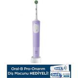 Oral-B Şarjlı Elektrikli Diş Fırçası Vitality Pro Lila +Oral-B Pro Onarım 50ML Diş Macunu