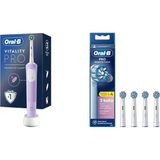 Oral-B Şarjlı/elektrikli Diş Fırçası Vitality Pro Lila Koruma ve Temizlik + Oral-B Sensitive x - Genel - Renkli