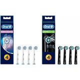 Oral-B Sensitive 4'lü + Cross Action 4'lü Black Yedek Başlık