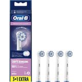 Oral-B Sensitive Clean Diş Fırçası Yedek Başlık 3+1 Parça Diş Fırçası Kabı ile Hassas Temizlik