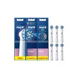 Oral-B Sensitive Clean Şarjlı Diş Fırçası Yedek Başlığı – 6’Lı Paket (Hassas Diş Etleri İçin)