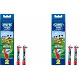 Oral-B Stages Çocuklar Için 4'lü Diş Fırcası Yedek Başlığı Mickey Mause