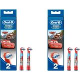 Oral-B Stages Power Cars Diş Fırçası Yedek Başlığı 4'lü
