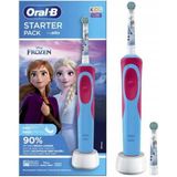 Oral-B Starter Pack Frozen Şarjlı Diş Fırçası Çocuklar İçin Orta Sertlikte Kıllar ve Zamanlayıcı ile Eğlenceli Fırçalama