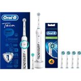 Oral-B Teen Şarj Edilebilir Diş Fırçası (13+ Yaş) + 4'lü Cross Action Yedek Başlık