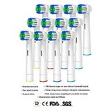 Oral B ve Braun Uyumlu Şarjlı ve Pilli Diş Fırça Yedek Başlığı Orta Sert 12 Li Set Ağız Bakım