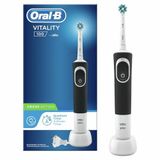 Oral-B Vitality 100 elektrikli diş fırçası, döner/salınımlı, siyah, 1 adet (tekli paket)