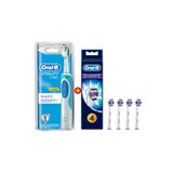 Oral-B Vitality Şarj Edilebilir Diş Fırçası 3D White +Diş Fırçası Yedek Başlığı Pro White 4 Adet
