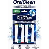 Oral Clean Care Regular Cleanıng 4'lü Yedek Diş Fırçası Başlığı - Renkli