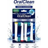 Oral Clean Cross Cleanıng 4’lü Yedek Diş Fırçası Başlığı - Renkli