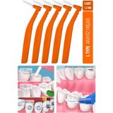 Oral White Cleaning Pro Turuncu 1.2 mm Arayüz Fırçası – 5'li Diş Arası Temizlik Seti, Hassas Temizlik İçin