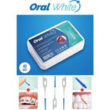 Oral White Soft Arayüz Fırçası 40 Adet Orta Sertlikte Metal İçermeyen Diş Arası Temizleme Fırçası