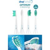 Oral White Sonic Optimum Cleaning Yedek Diş Fırçası Başlığı, 4'lü Paket
