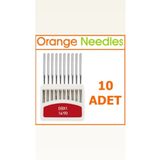 Orange Needles DBX1 14 NO İNCE DİP SANAYİ DÜZ DİKİŞ MAKİNE İĞNESİ(10 ADET) ORANGE NEEDLES