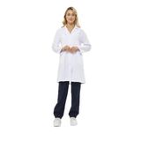 Orange Safety Beyaz Kadın İş Önlüğü (XXL)