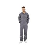 Orange Safety Gri Bütün İş Tulumu 12/16 Gabardin (3XL)