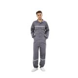 Orange Safety Gri Bütün İş Tulumu 12/16 Gabardin (L)