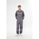 Orange Safety Gri Bütün İş Tulumu 12/16 Gabardin (M)