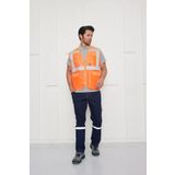 Orange Safety İkaz Yeleği Mühendis Tipi Reflektörlü