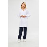 Orange Safety Iş Önlüğü Uzun Kollu Alpaka Bayan Beyaz - 2XL