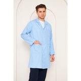 Orange Safety Mervem Alpaka Öğretmen Önlüğü Erkek Açık Mavi - 3XL