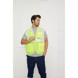Orange Safety Mühendis Tipi Fileli İkaz Yeleği Sarı, L